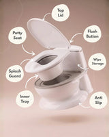 Pote Pals My First WC Potty - Grey
