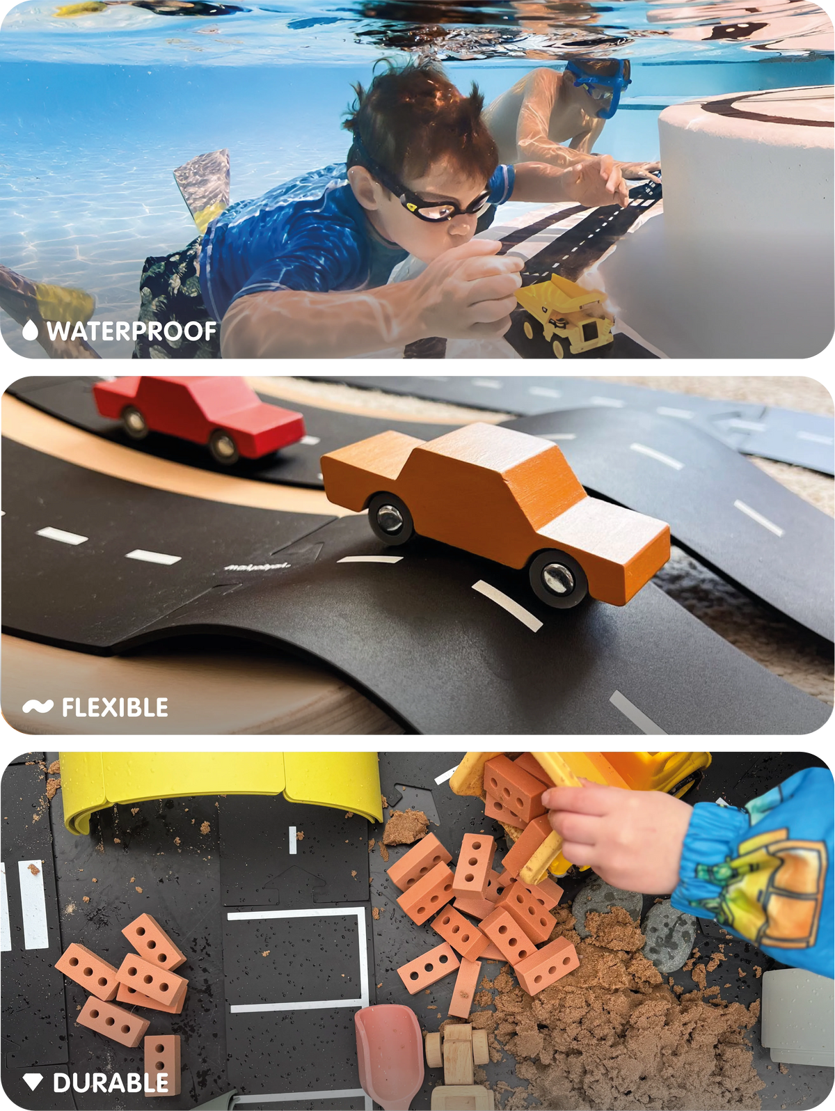 Way to Play Flexible Toy Road Set - King of the Road (40pcs)