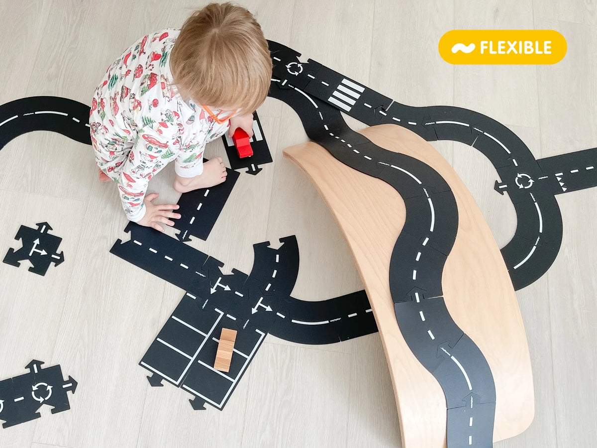 Way to Play Flexible Toy Road Set - King of the Road (40pcs)
