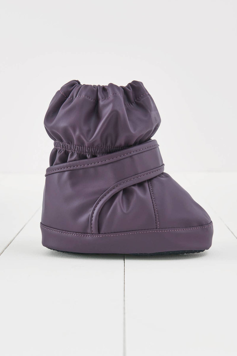 Amethyst Purple PU Showerproof Baby Bootie