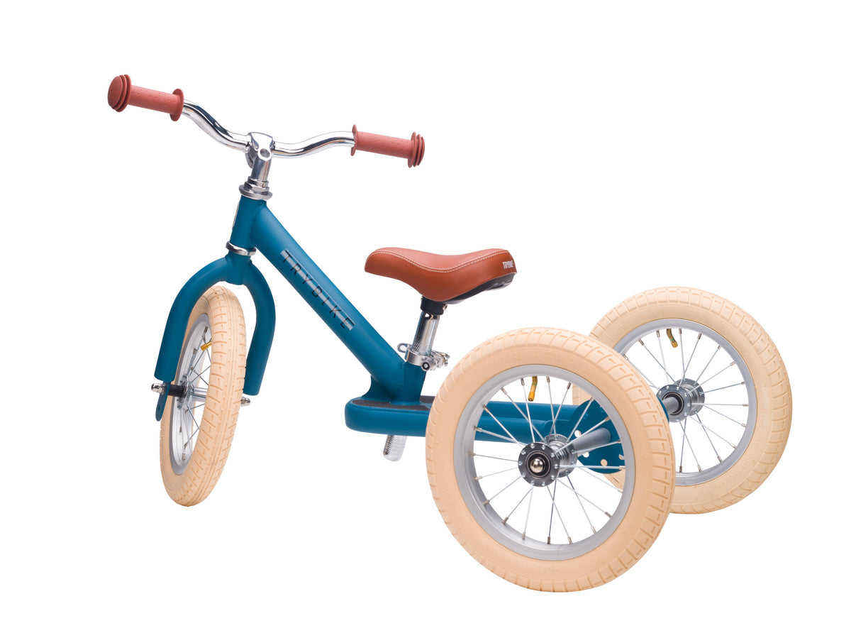 Trybike - Matte 2 In 1 Balance Trike - Vintage Blue