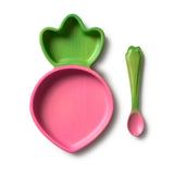 Oli&Carol Ramona the Radish Rubberwood Baby Plate Multi Set