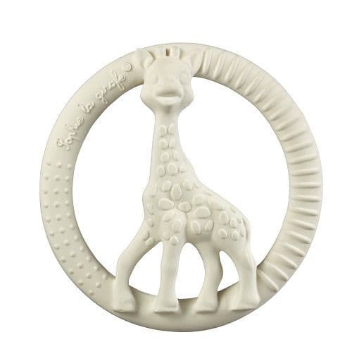 So Pure Sophie La Girafe Circle Teether - Natural Rubber