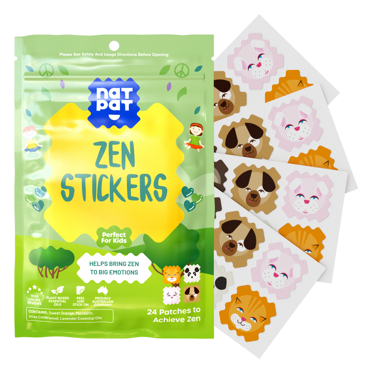 ZenPatch | Calming Patches | Calming Anti-Anxiety Stickers: 1 Pack