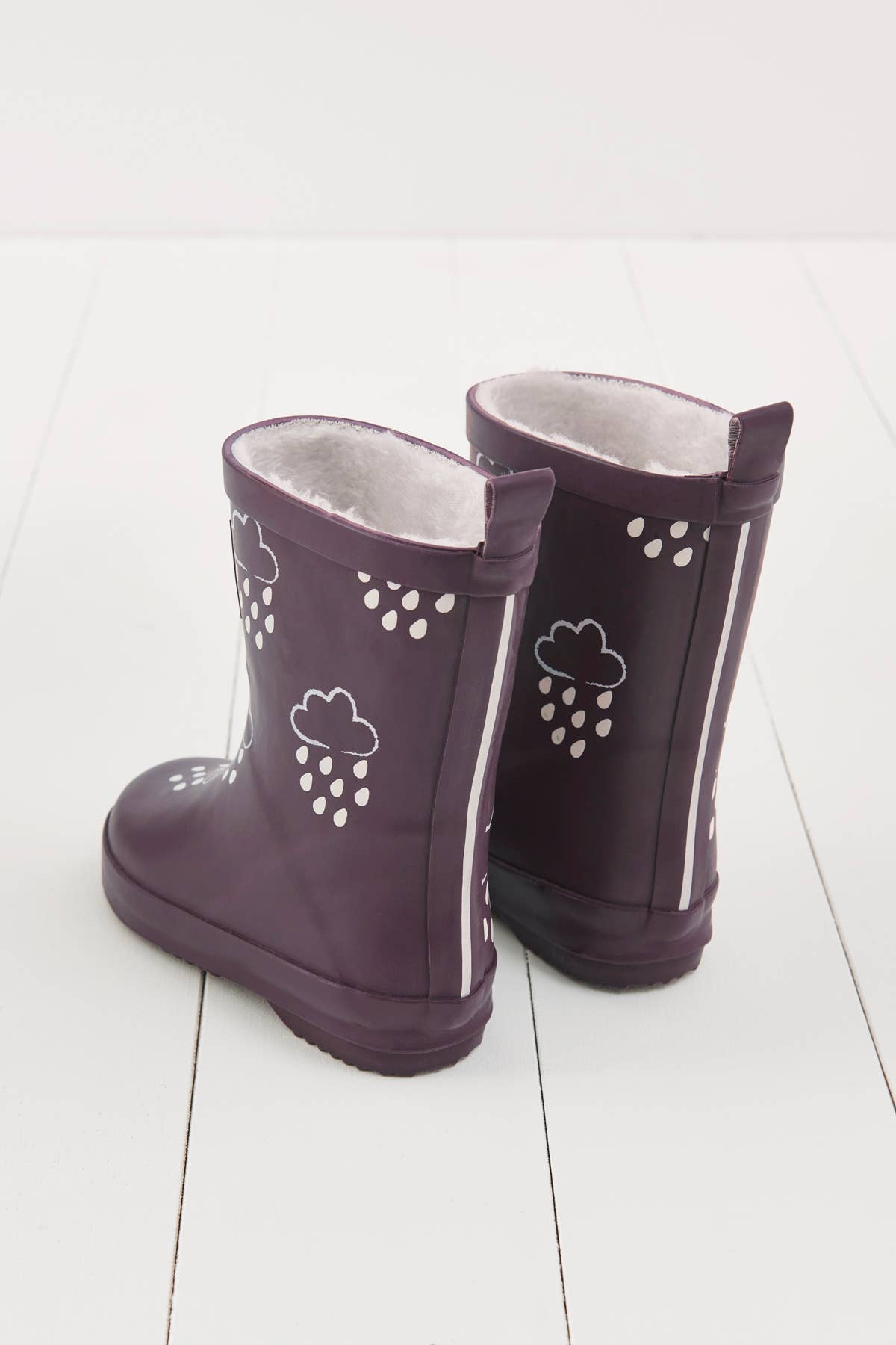 Grass+Air Amethyst Purple Colour-Changing Kids Wellies