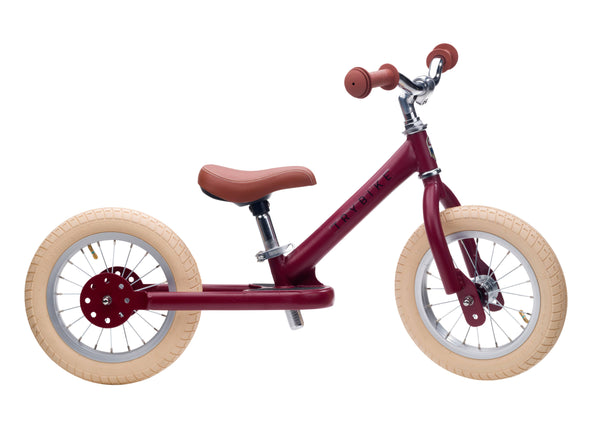 Trybike - Matte 2 In 1 Balance Trike - Vintage Red