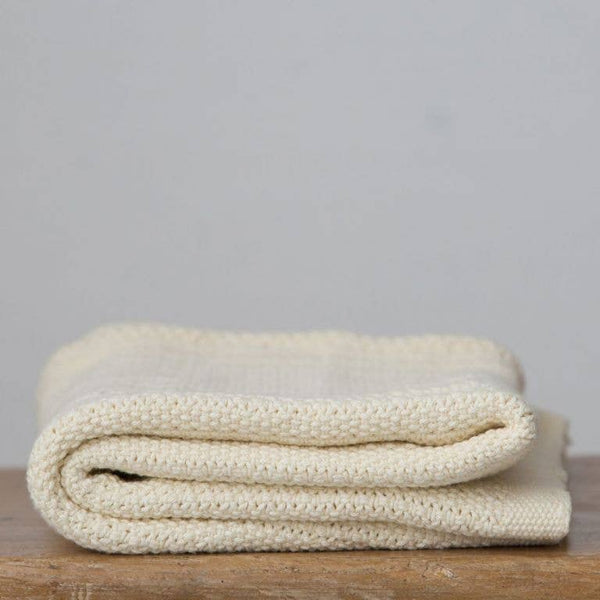 Hippychick Cellular Baby Blanket - Almond Cream