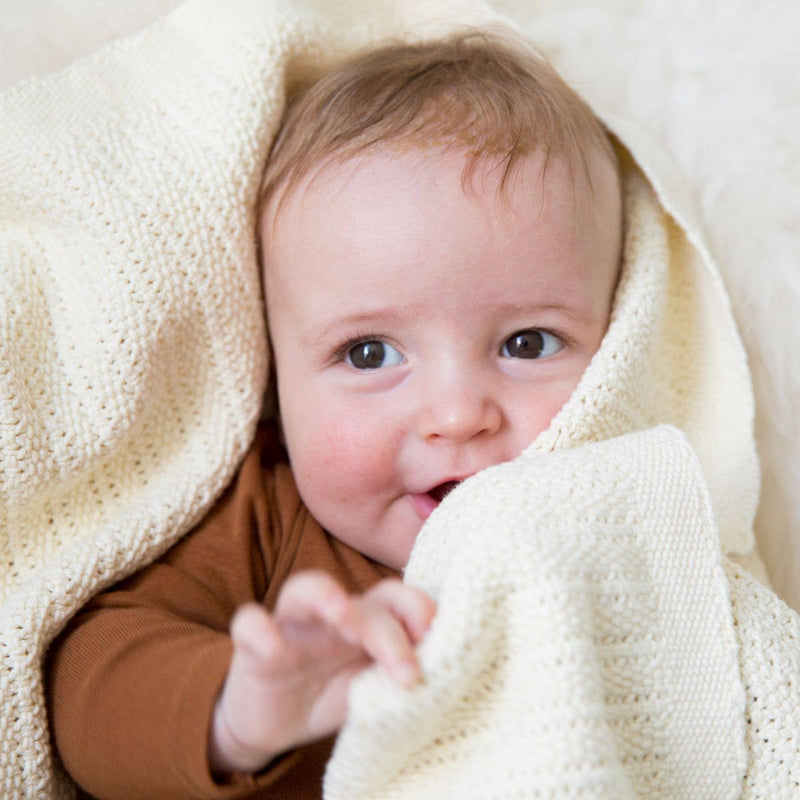 Hippychick Cellular Baby Blanket - Almond Cream