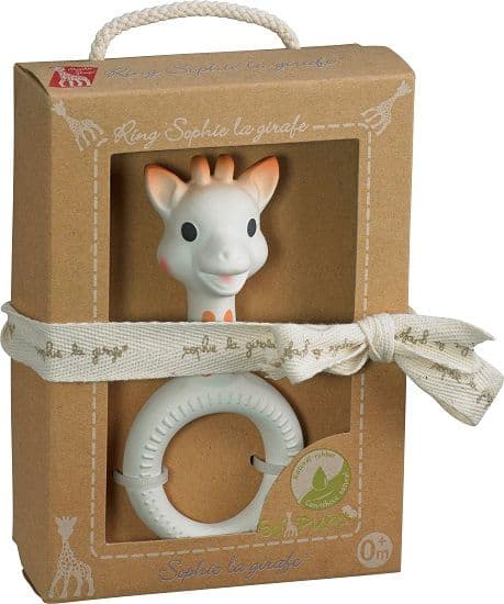 So Pure Sophie La Girafe Ring Teether - Natural Rubber