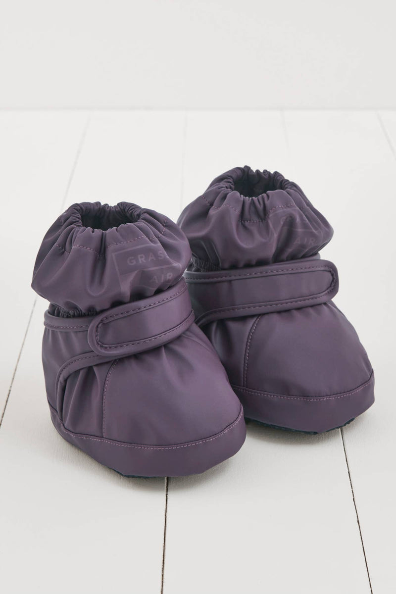 Amethyst Purple PU Showerproof Baby Bootie