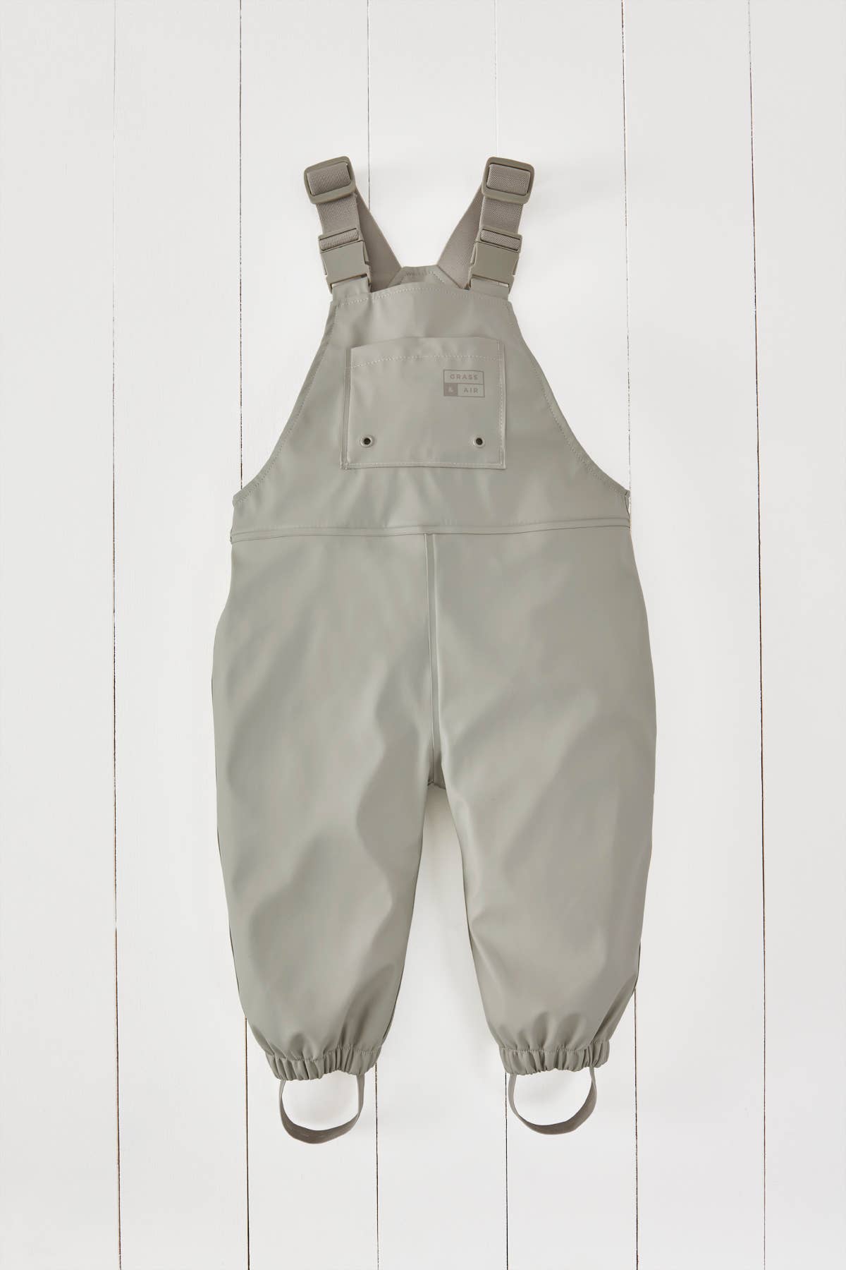 Grass+Air Geothermal Grey Kids Waterproof Rain Dungarees