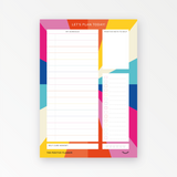 Daily Desk Pad, colourful A5 notepad