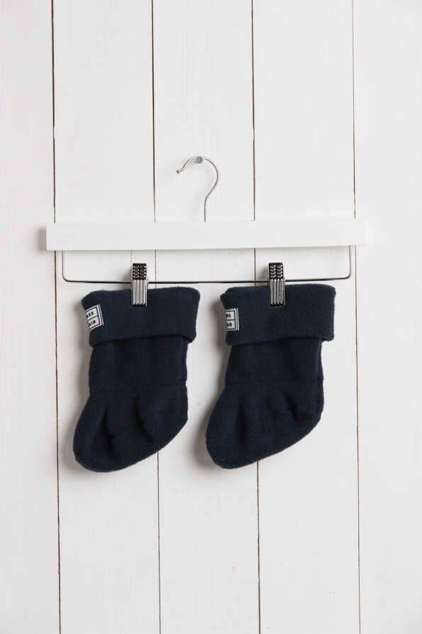 Navy Kids Welly Socks