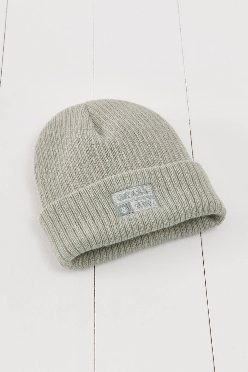 Geo Thermal Grey Beanie