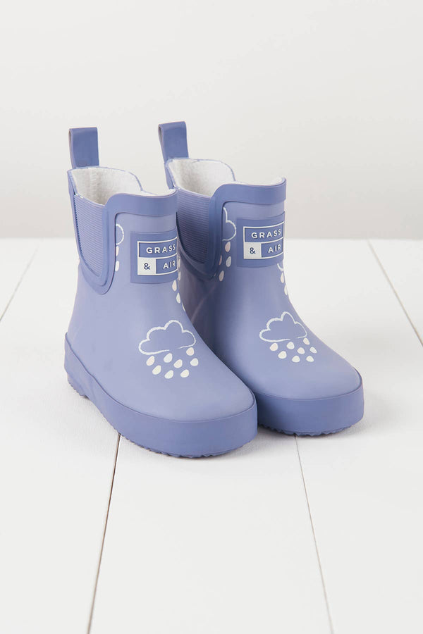 Lavender Short Colour-Changing Kids Wellies