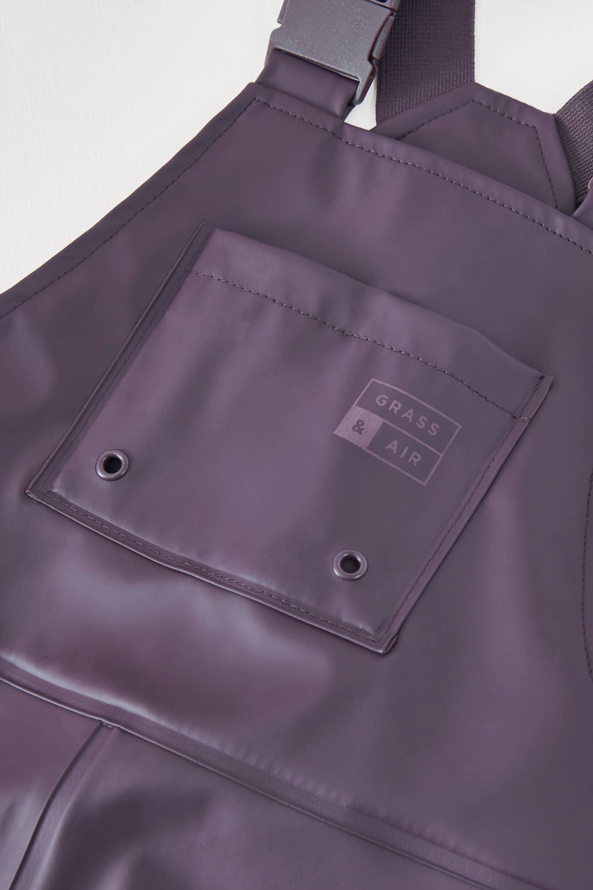 Grass+Air Amethyst Purple Kids Waterproof Rain Dungarees