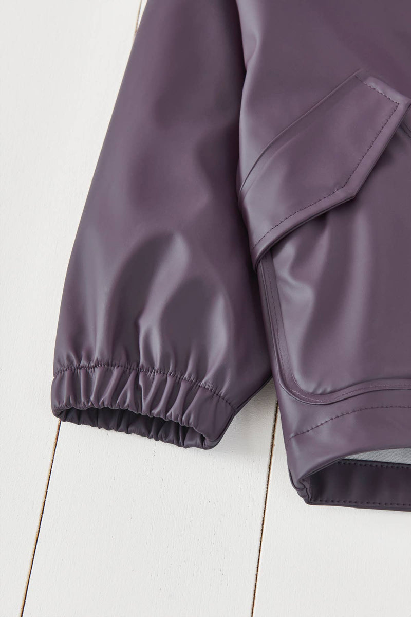 Amethyst Purple Kids Waterproof Rain Jacket