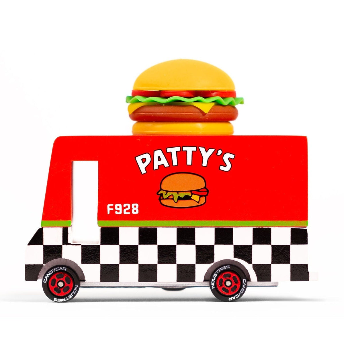 Candylab Wooden Diecast Candyvan Hamburger Van