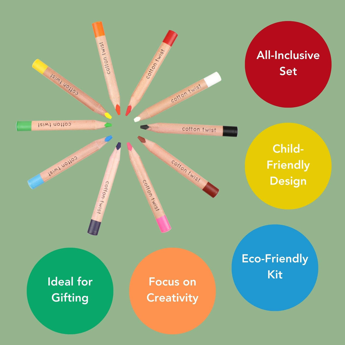 Bright Mix Watercolour Pencils Set