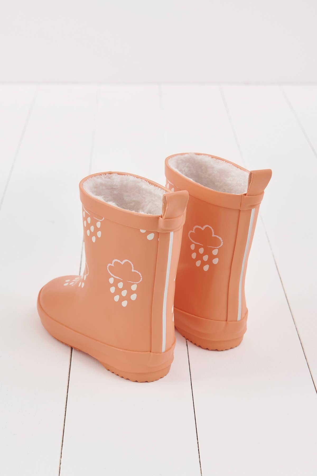 Grass+Air Volcanic Orange Colour-Changing Kids Wellies