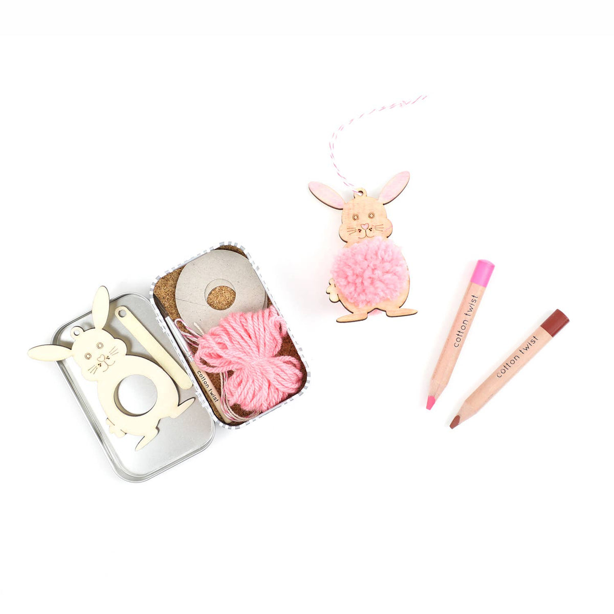 Make Your Own Pom Pom Bunny - Easter Craft Kit