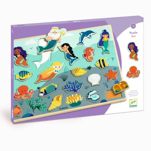 Djeco Wooden Puzzle - Sea