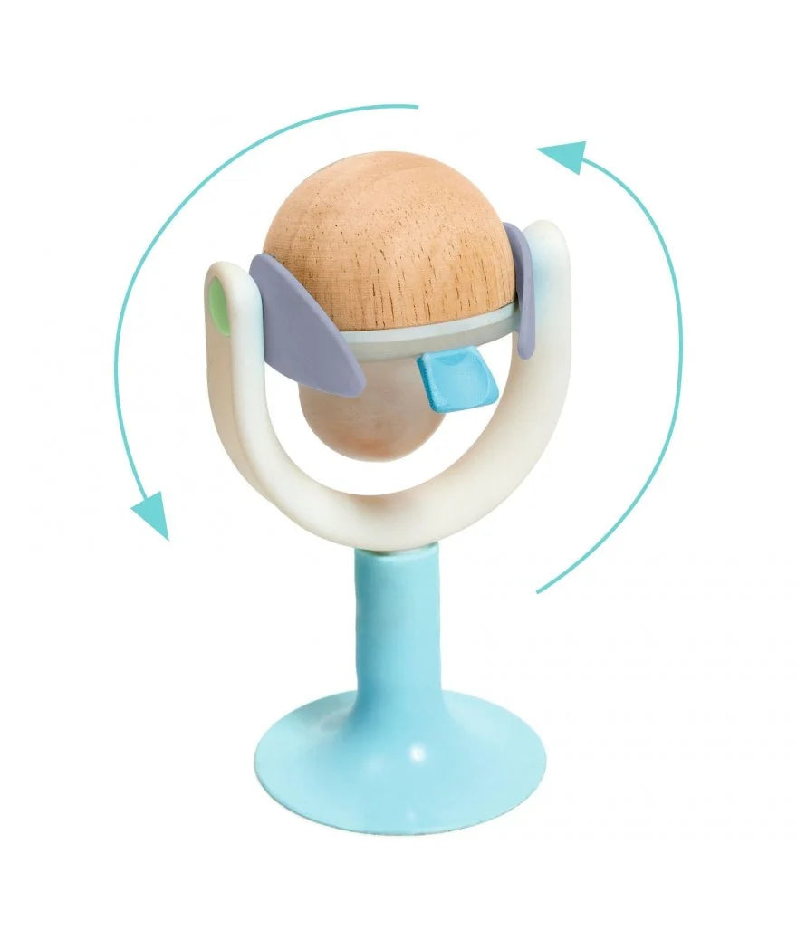 Djeco BabyReversi - Spinning Bird Suction Toy