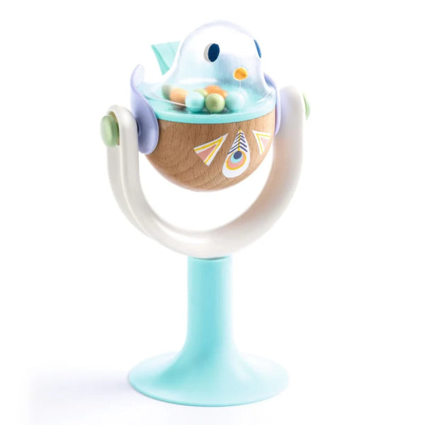 Djeco BabyReversi - Spinning Bird Suction Toy