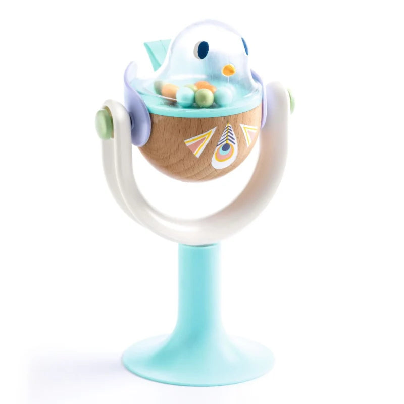 Djeco BabyReversi - Spinning Bird Suction Toy