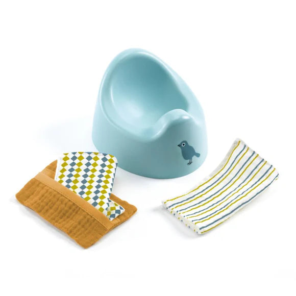 Pomea Doll Potty and Wipes Set