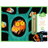 Djeco Scratch Art - Learning About Animals 18m+