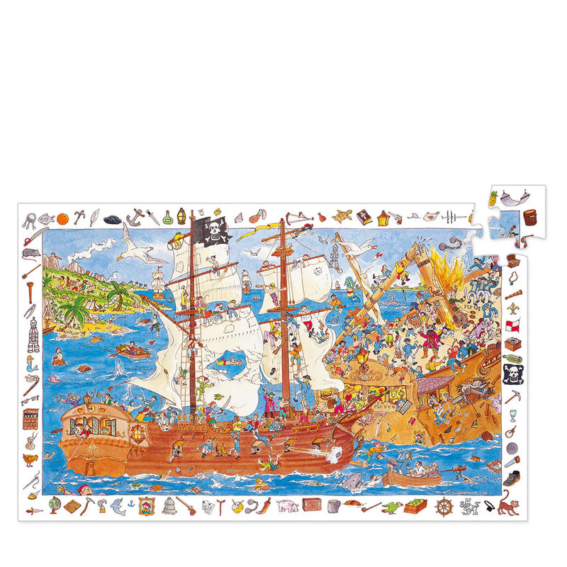 Djeco Pirates Observation Puzzle - 100 Pieces