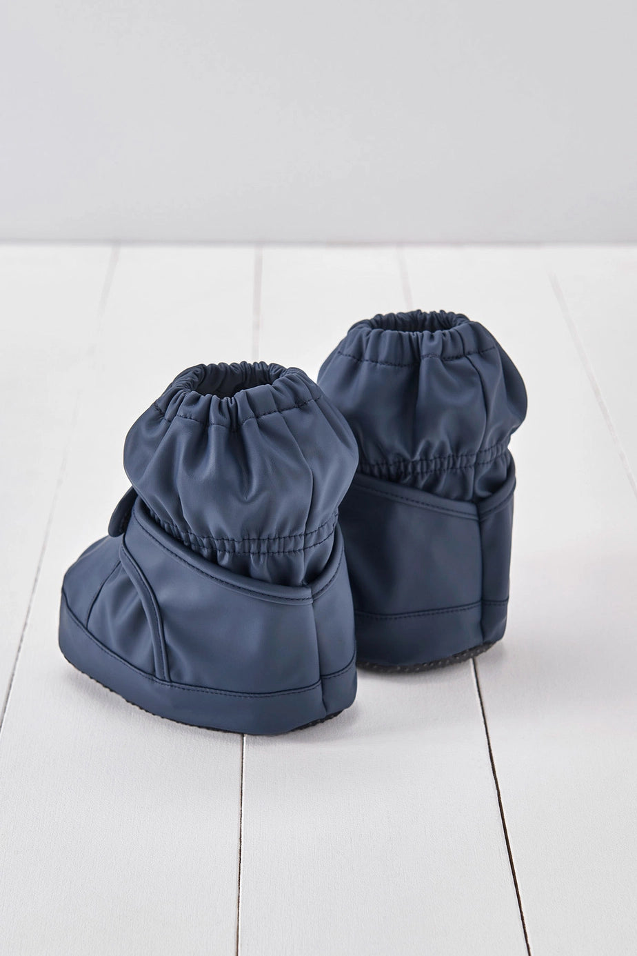 Grass+Air Khaki Navy PU Showerproof Bootie