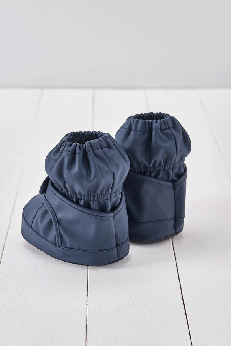 Grass + Air Khaki Navy PU Showerproof Bootie