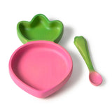 Oli&Carol Ramona the Radish Rubberwood Baby Plate Multi Set