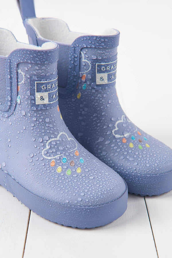 Lavender Short Colour-Changing Kids Wellies