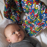 ETTA LOVES x KEITH HARING 2-PACK MUSLIN SQUARES - birth to 12 months