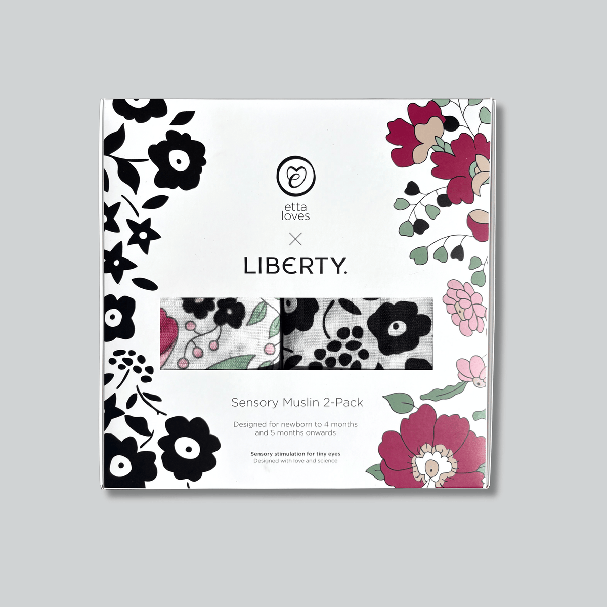 ETTA LOVES x LIBERTY – Sensory Muslin 2-Pack - birth to 12 months