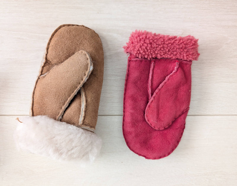 CSM Childrens Sheepskin Mittens