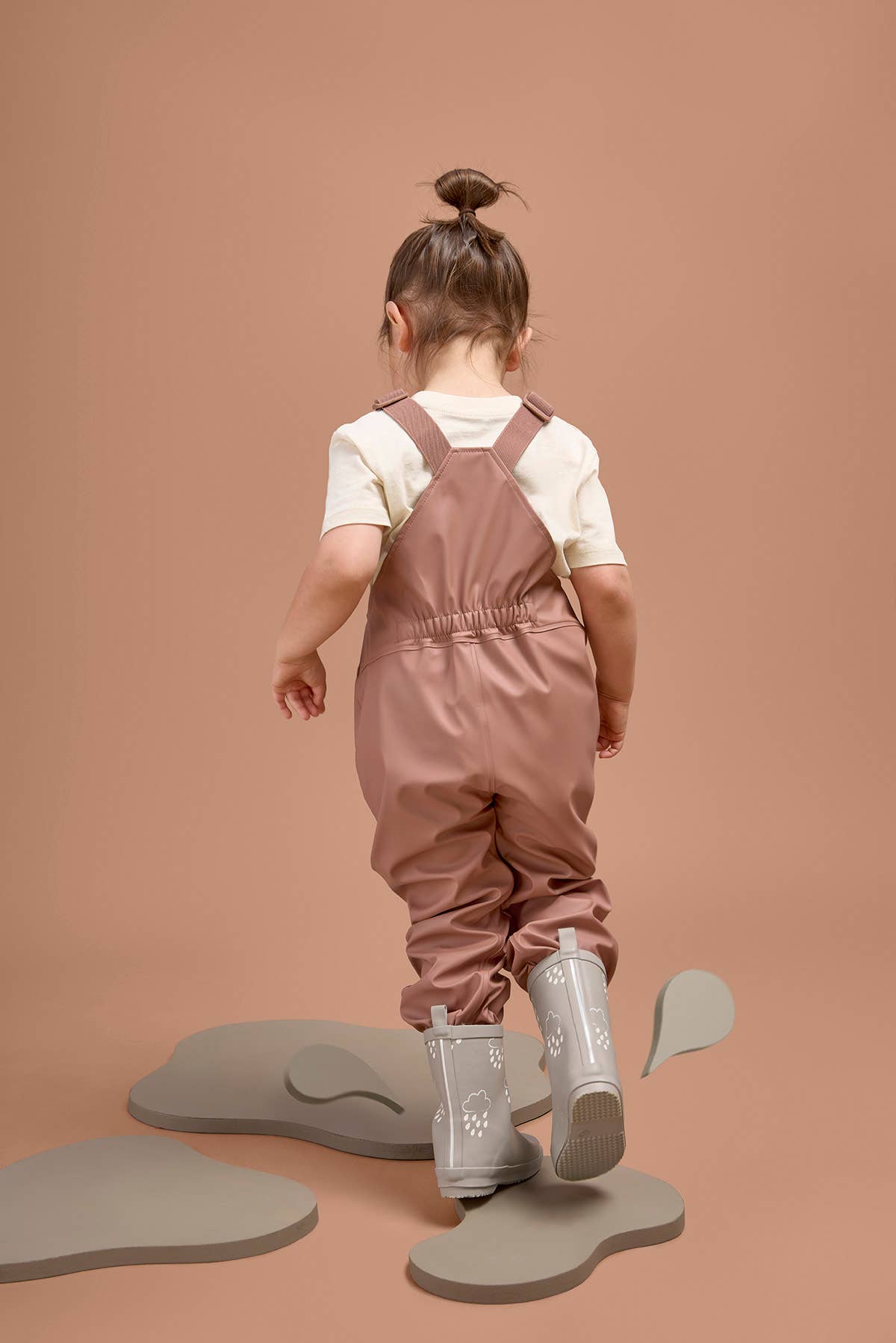 Grass+Air Rose Kids Waterproof Rain Dungarees