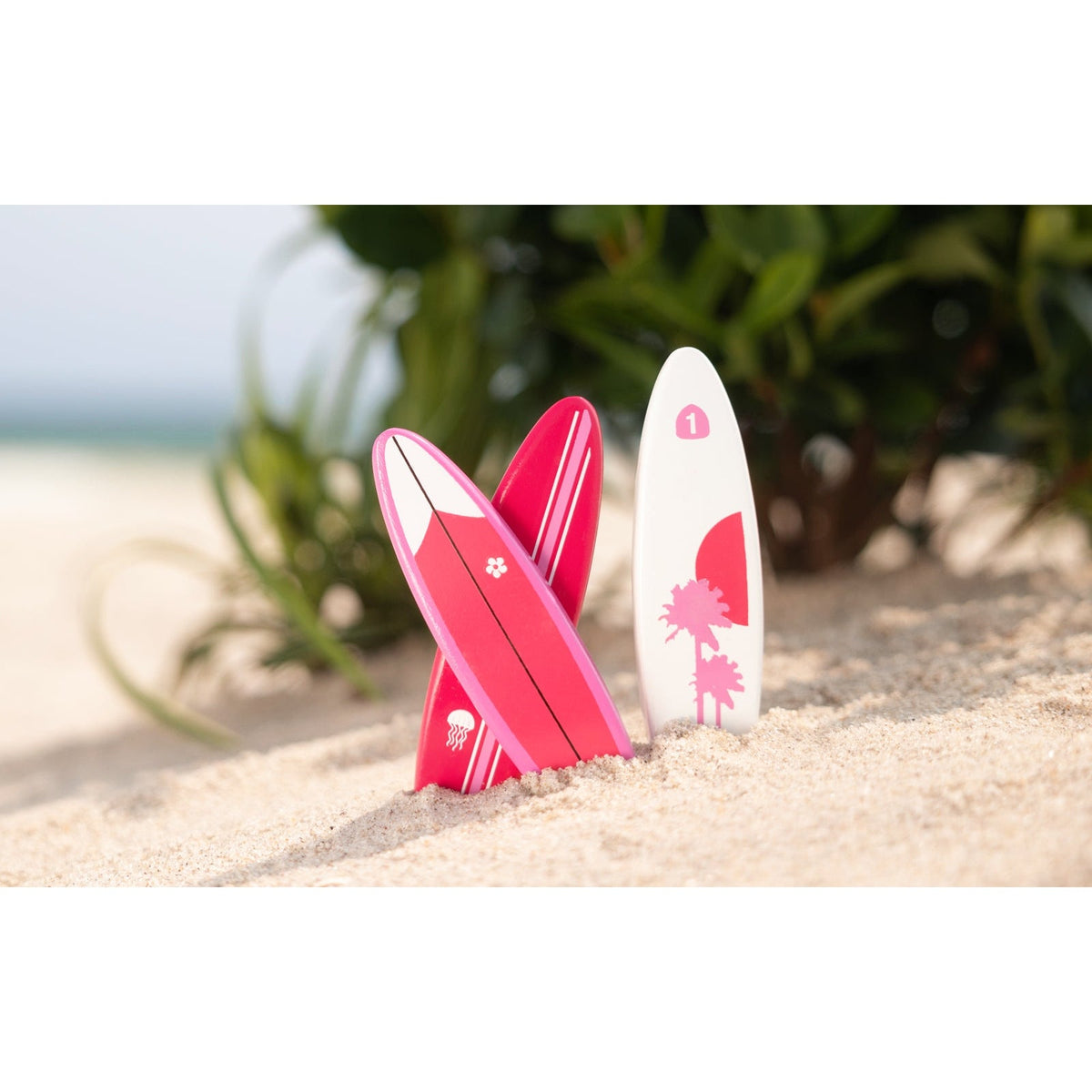 Candylab Wooden Surfboard Car Topper Set Santa Monica
