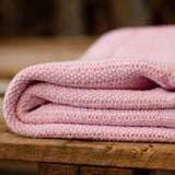 Hippychick Cellular Baby Blanket - Dusky Pink