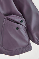 Amethyst Purple Kids Waterproof Rain Jacket