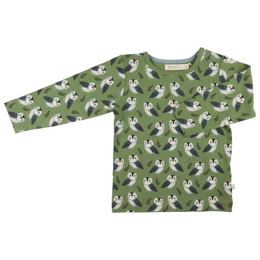 Pigeon Organics T-shirt AOP - owl green