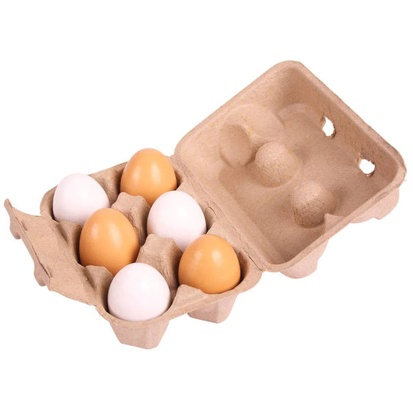 Bigjigs Six Eggs in Carton