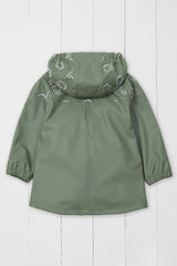 Khaki Kids Waterproof Colour Changing Rain Jacket