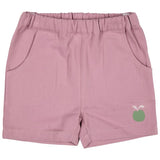 Pigeon Embroidered pull-on shorts - pink
