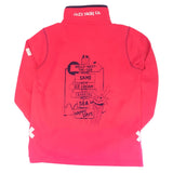 Ladies Cherry/Sign Post Lazy Jacks Wells-Next-the-Sea Printed 1/4 Zip Sweatshirt