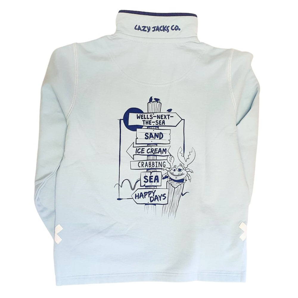 Lazy Jacks Ladies Wells-Next-the-Sea Printed 1/4 Zip