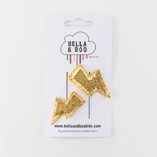 Bella & Boo Lightening Bolt Hair Clips